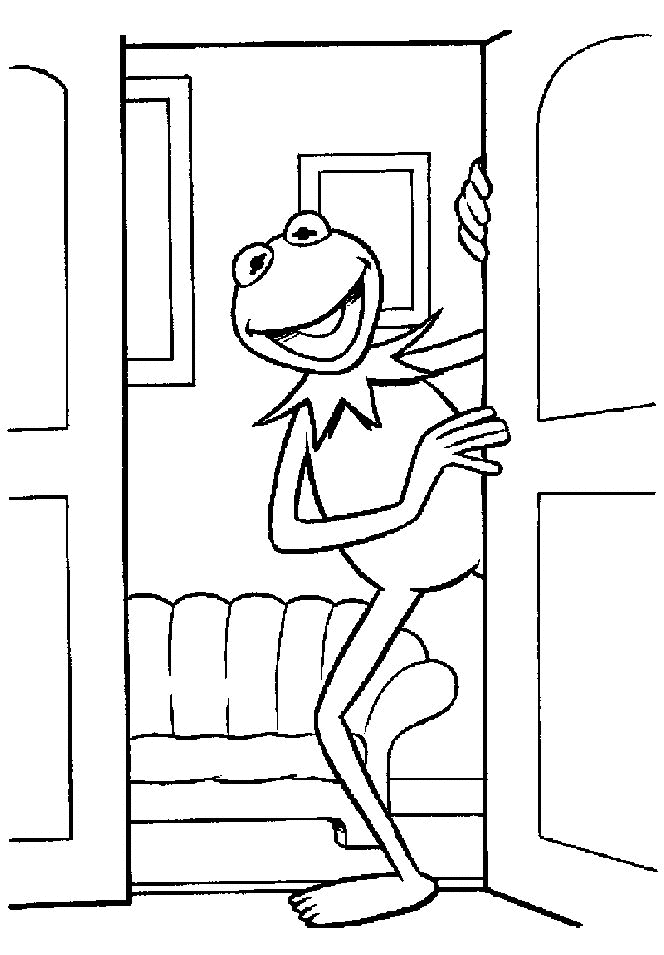 Plansa de colorat cu Muppets 43 38